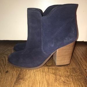 Jessica Simpson Navy Suede Bootie
